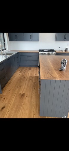 Solid oak kitchen - oak, worktop