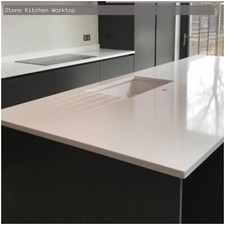 White quartz kitchen