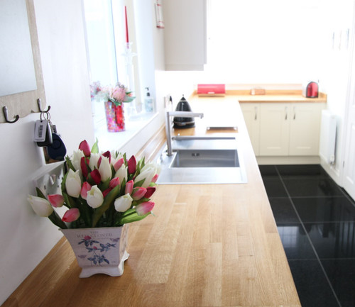 Oak rustic kitchen worktop - rustic,